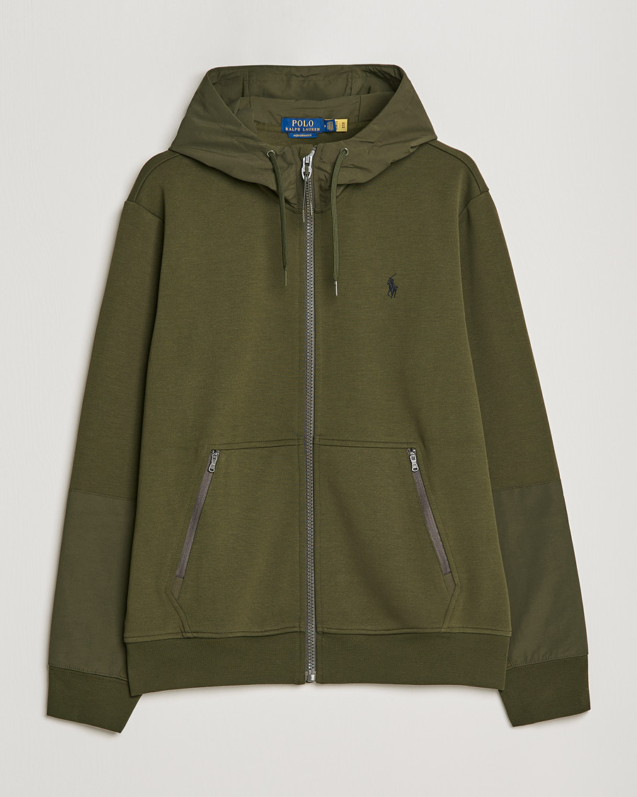 Homme | Pulls Et Tricots | Polo Ralph Lauren | Double Knit Full Zip Hoodie Army Olive