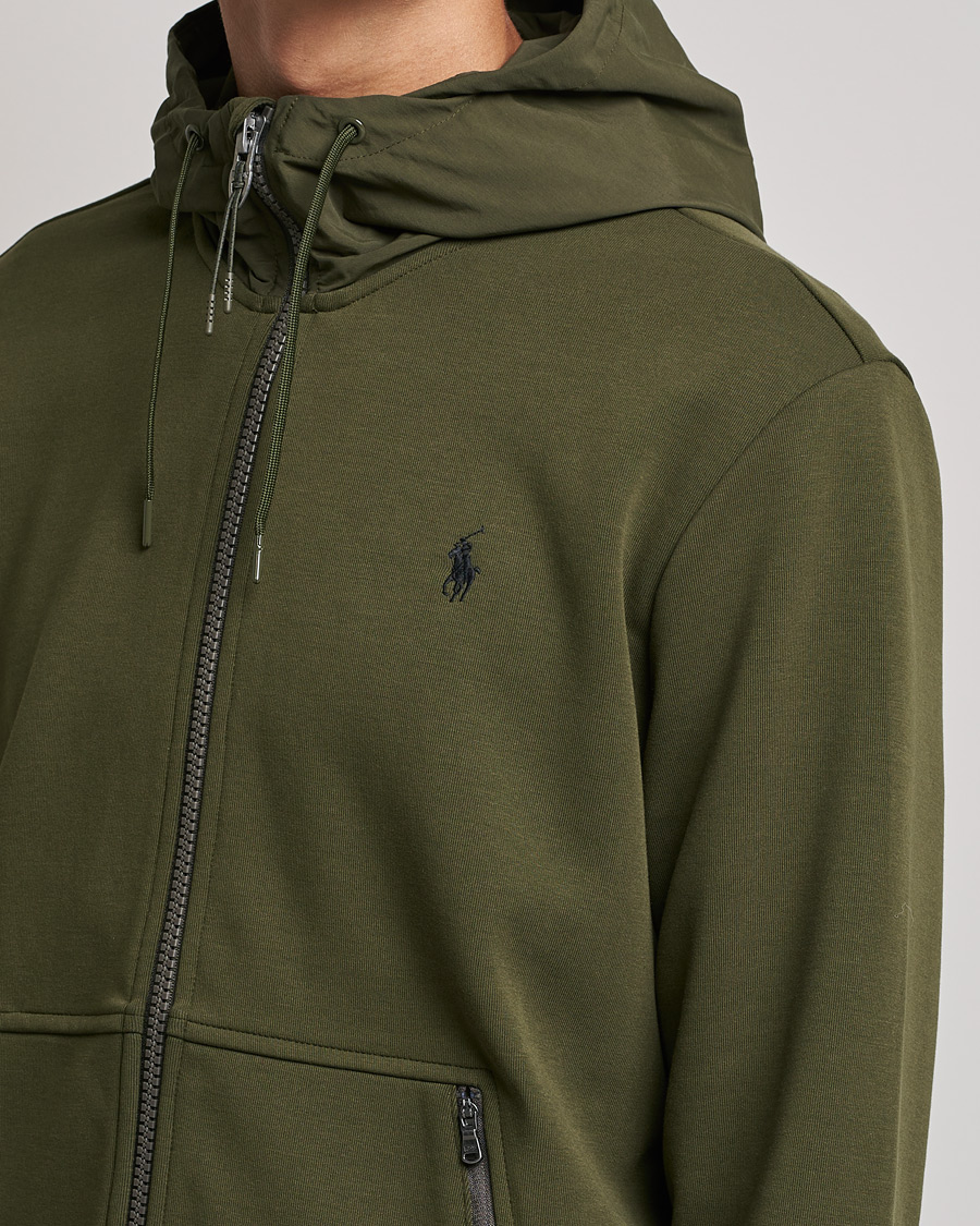 Homme | Pulls Et Tricots | Polo Ralph Lauren | Double Knit Full Zip Hoodie Army Olive