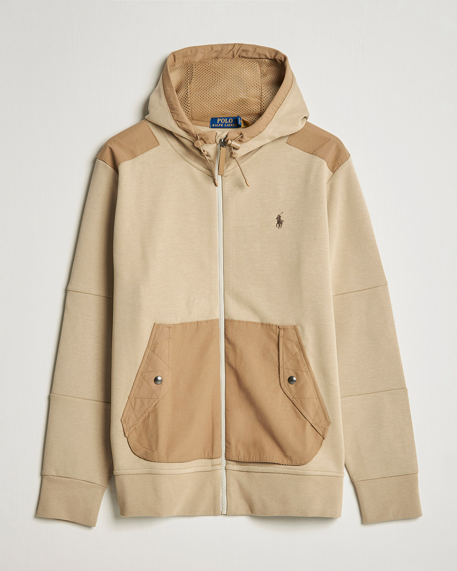 Homme | Pulls Et Tricots | Polo Ralph Lauren | Double Knit Full Zip Hoodie Classic Khaki