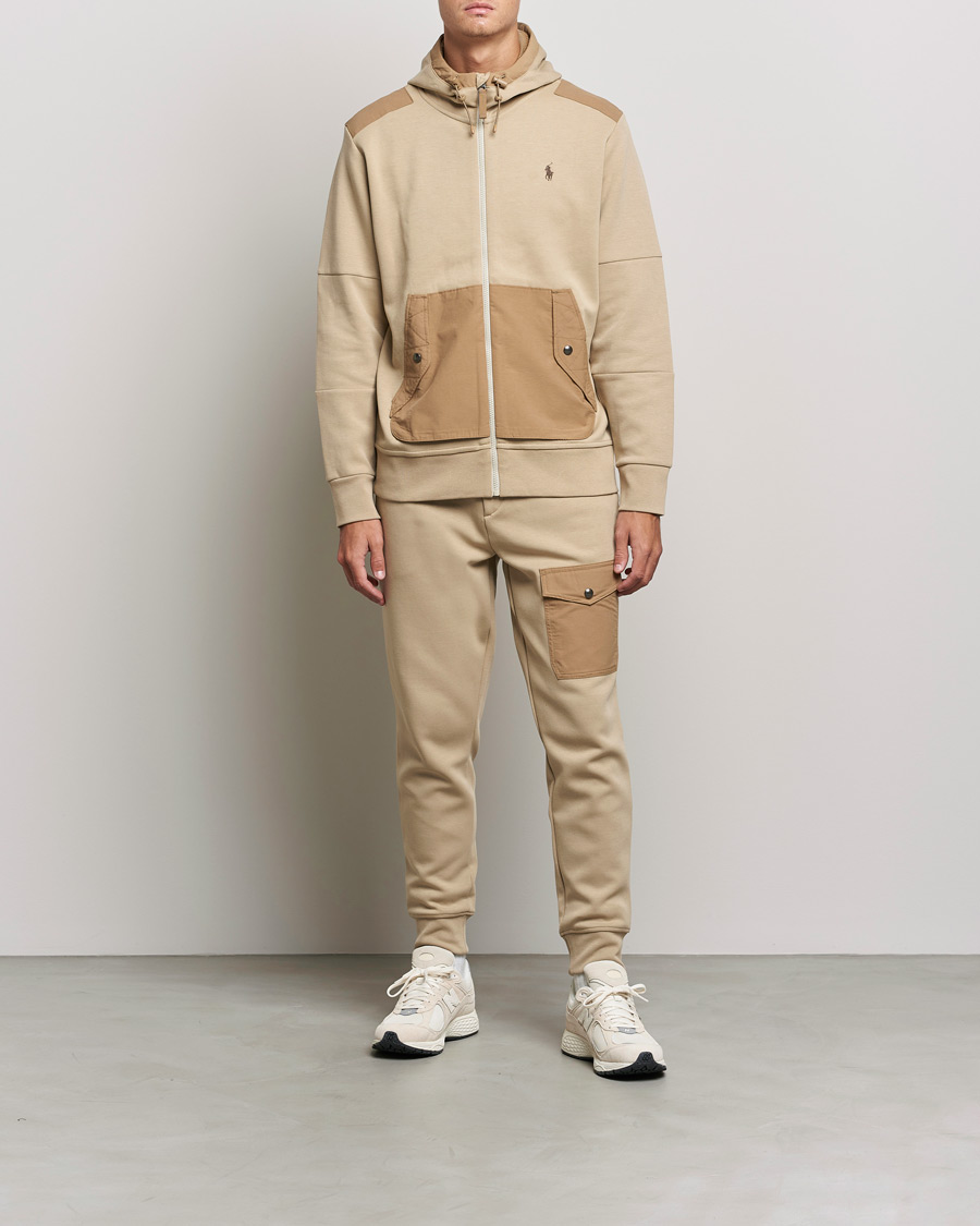 Homme | Pulls Et Tricots | Polo Ralph Lauren | Double Knit Full Zip Hoodie Classic Khaki