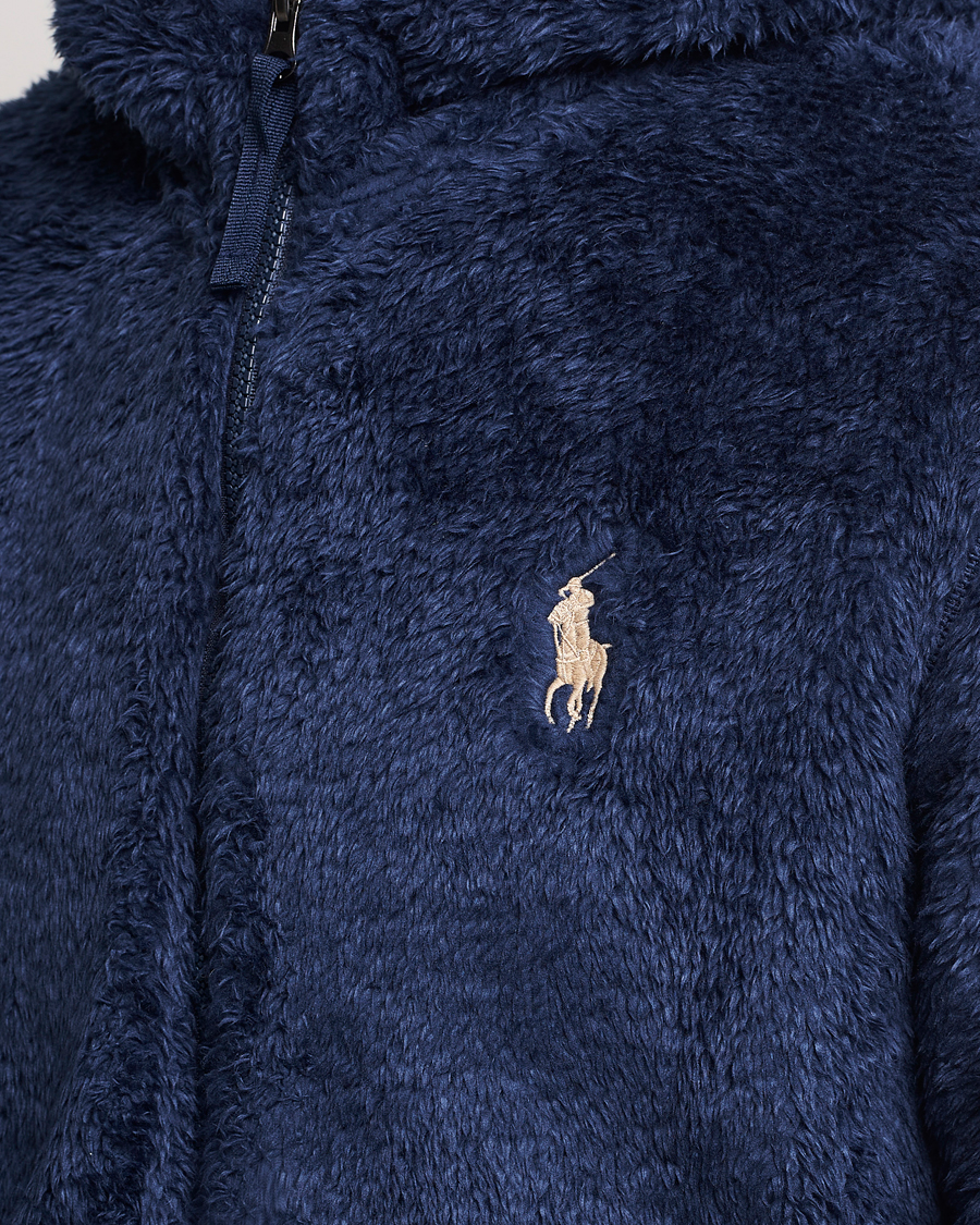 Homme | Pulls Et Tricots | Polo Ralph Lauren | Curly Sherpa Full Zip Hoodie Newport Navy