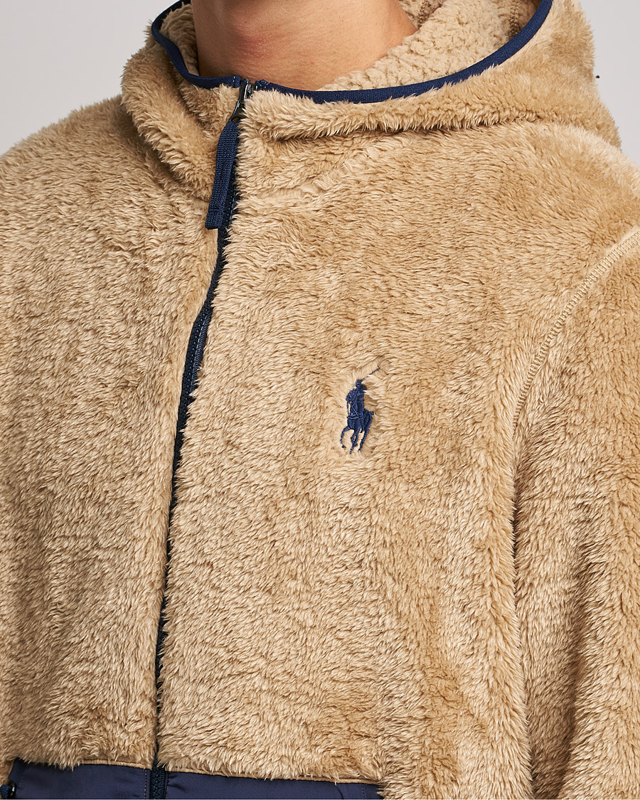 Homme | Pulls Et Tricots | Polo Ralph Lauren | Curly Sherpa Full Zip Hoodie Vintage Khaki