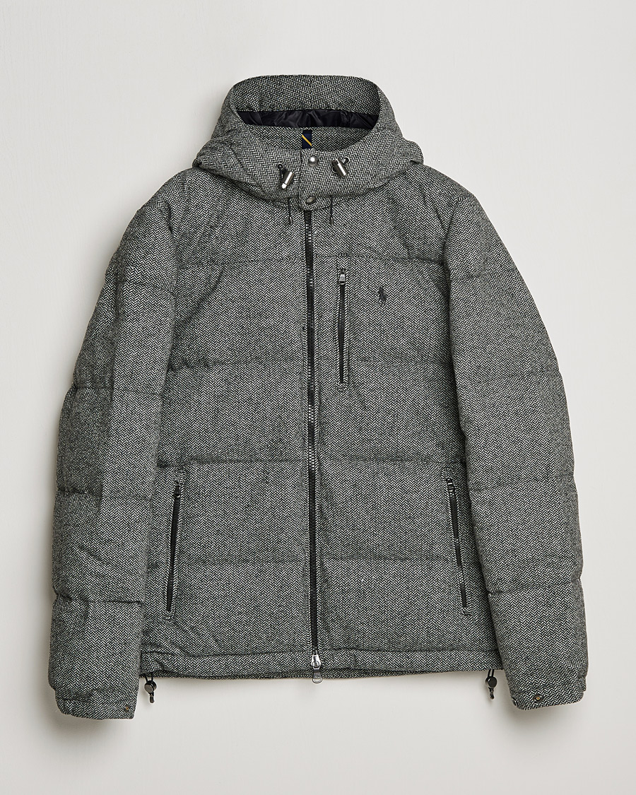 Polo Ralph Lauren El Cap Herringbone Down Jacket Grey - Köp Polo