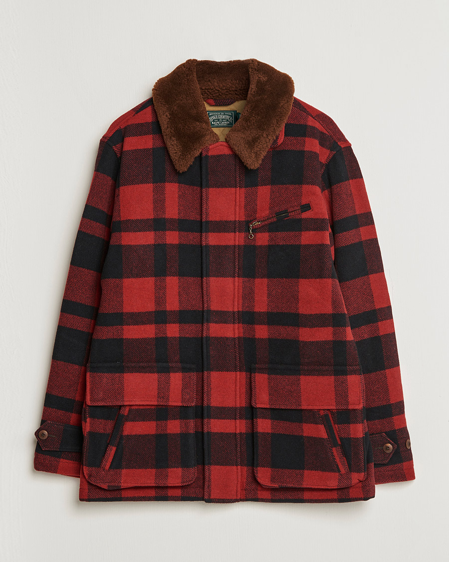 Homme | Manteaux Et Vestes | Polo Ralph Lauren | Lumber Wool Checked Jacket Red/Black