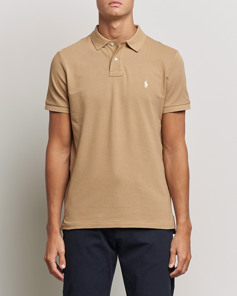 Homme | Polos | Polo Ralph Lauren | Custom Slim Fit Polo Luxury Tan