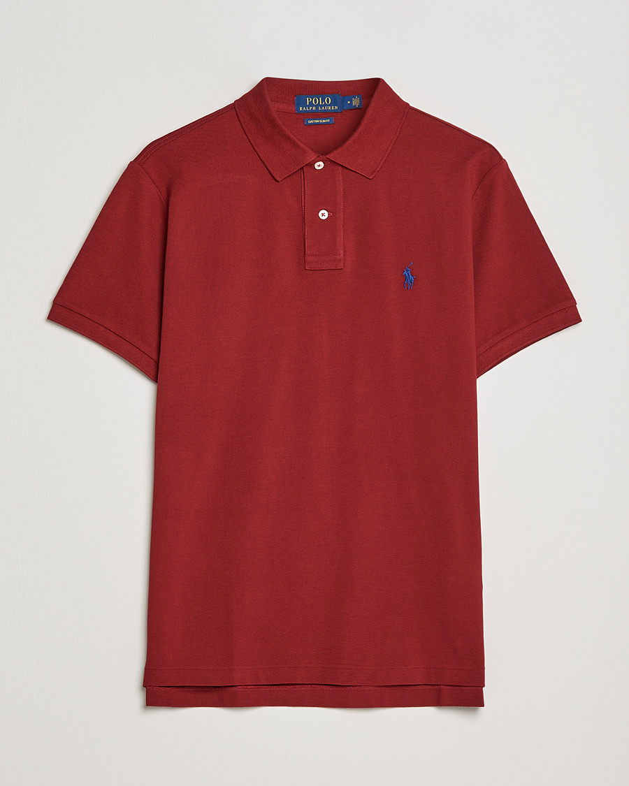 Homme | Polos | Polo Ralph Lauren | Custom Slim Fit Polo Holiday Red