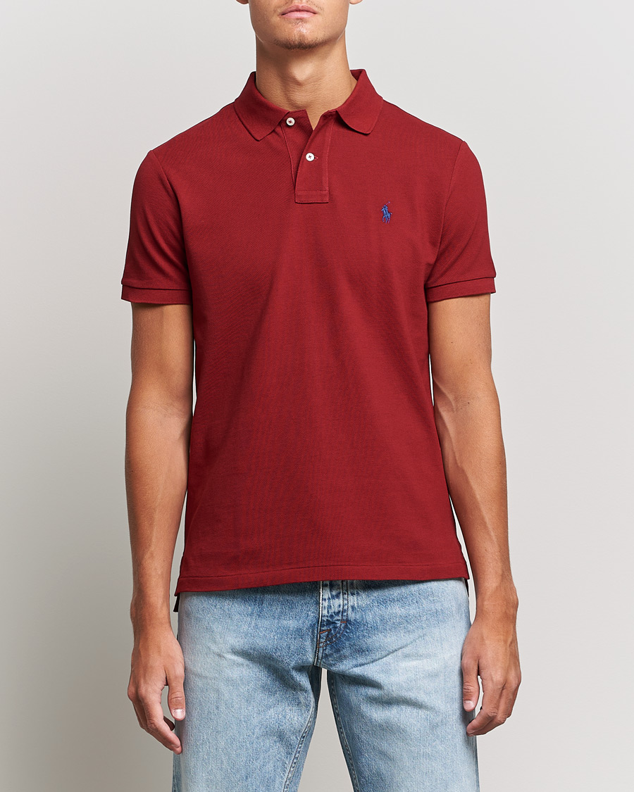 Homme | Polos | Polo Ralph Lauren | Custom Slim Fit Polo Holiday Red