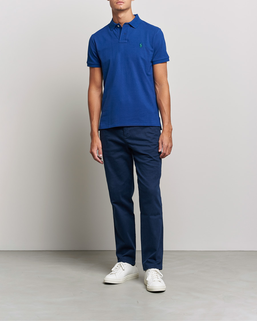 Homme | Polos | Polo Ralph Lauren | Custom Slim Fit Polo Harrison Blue