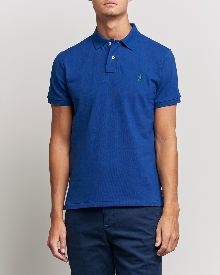 Homme | Polos | Polo Ralph Lauren | Custom Slim Fit Polo Harrison Blue