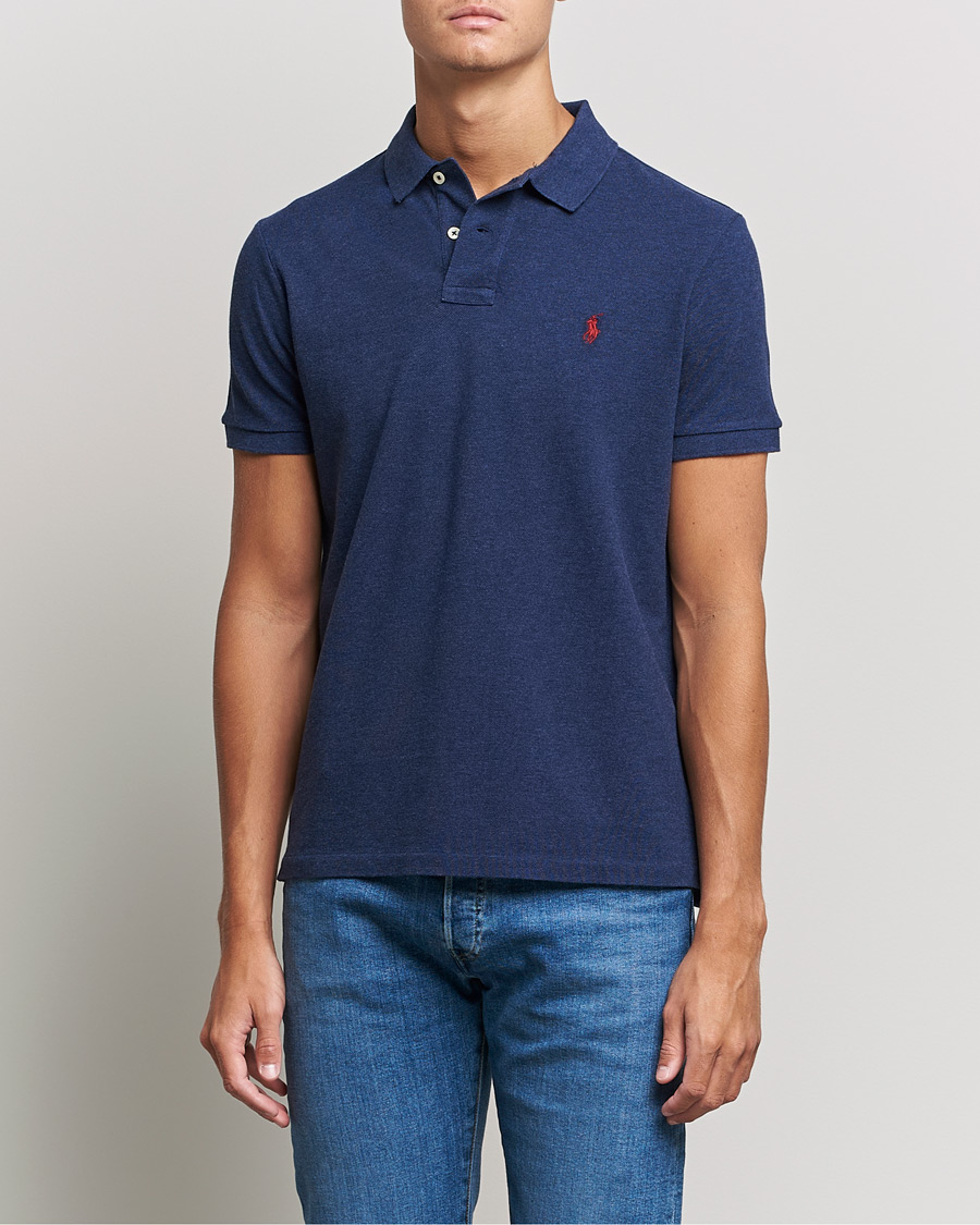 Homme | Polos | Polo Ralph Lauren | Custom Slim Fit Polo Spring Navy Heather