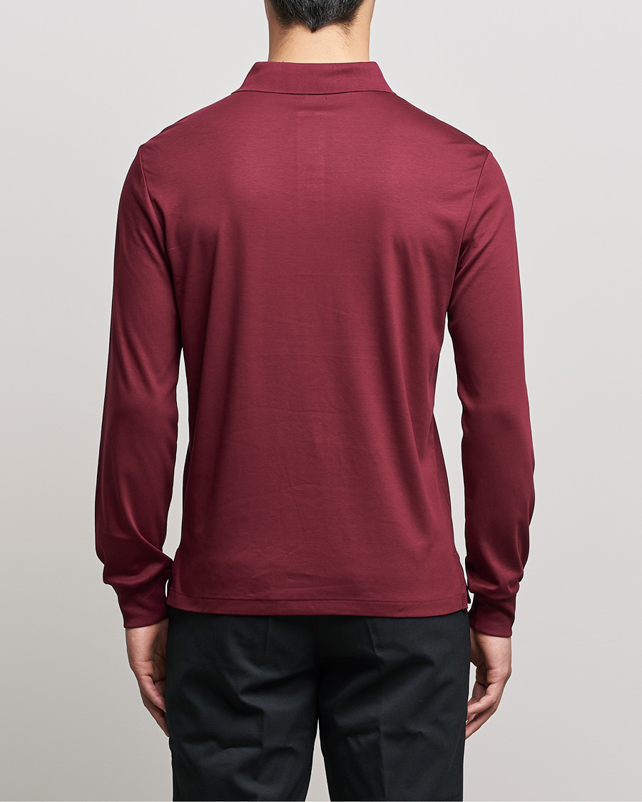 Homme | Pulls Et Tricots | Polo Ralph Lauren | Luxury Pima Cotton Long Sleeve Polo Classic Wine
