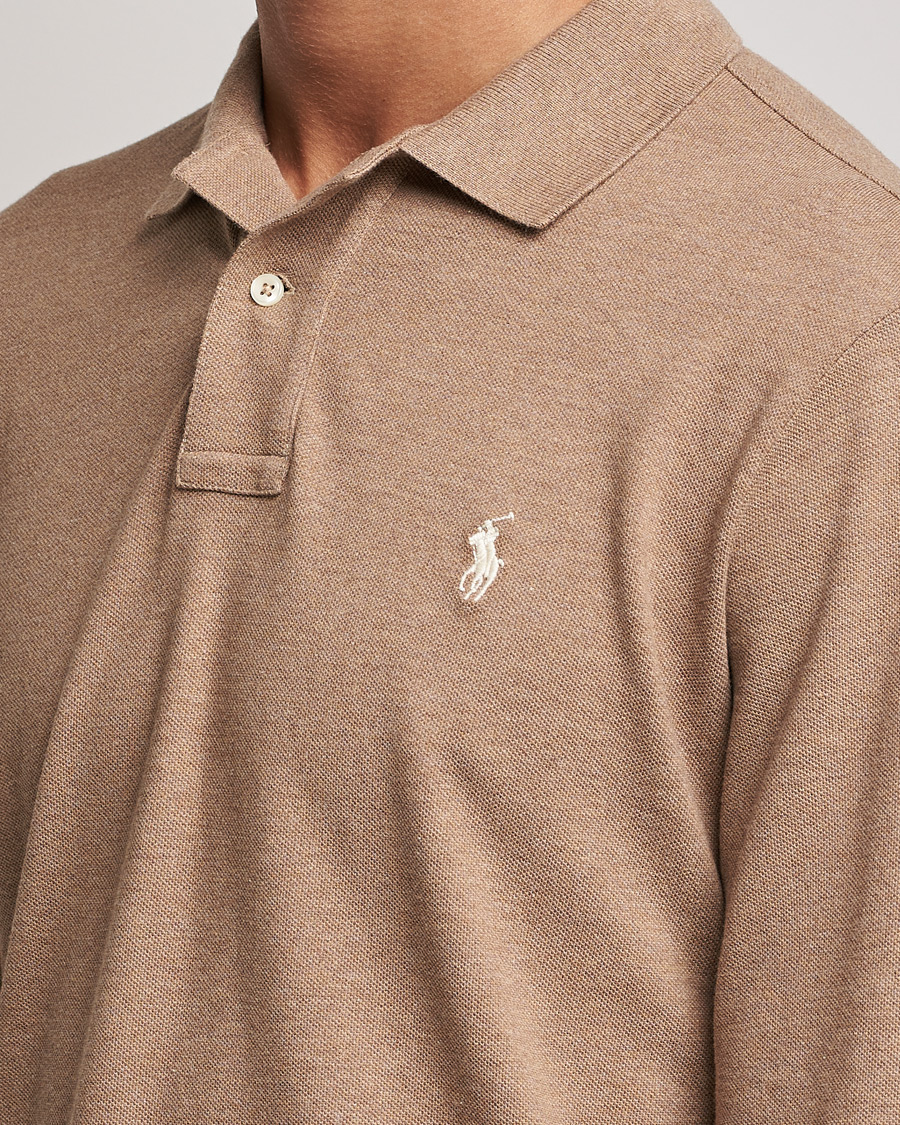 Homme | Pulls Et Tricots | Polo Ralph Lauren | Custom Slim Fit Long Sleeve Polo Italian Heather