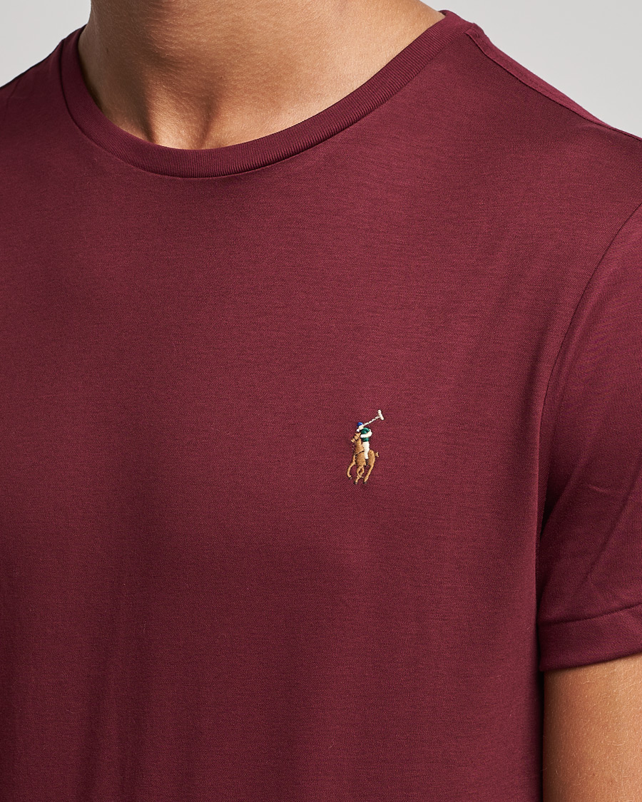 Homme | T-shirts | Polo Ralph Lauren | Luxury Pima Cotton Crew Neck Tee Classic Wine