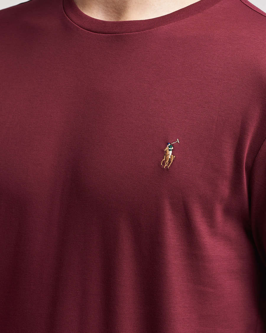 Homme | T-shirts | Polo Ralph Lauren | Luxury Pima Cotton Long Sleeve Tee Classic Wine