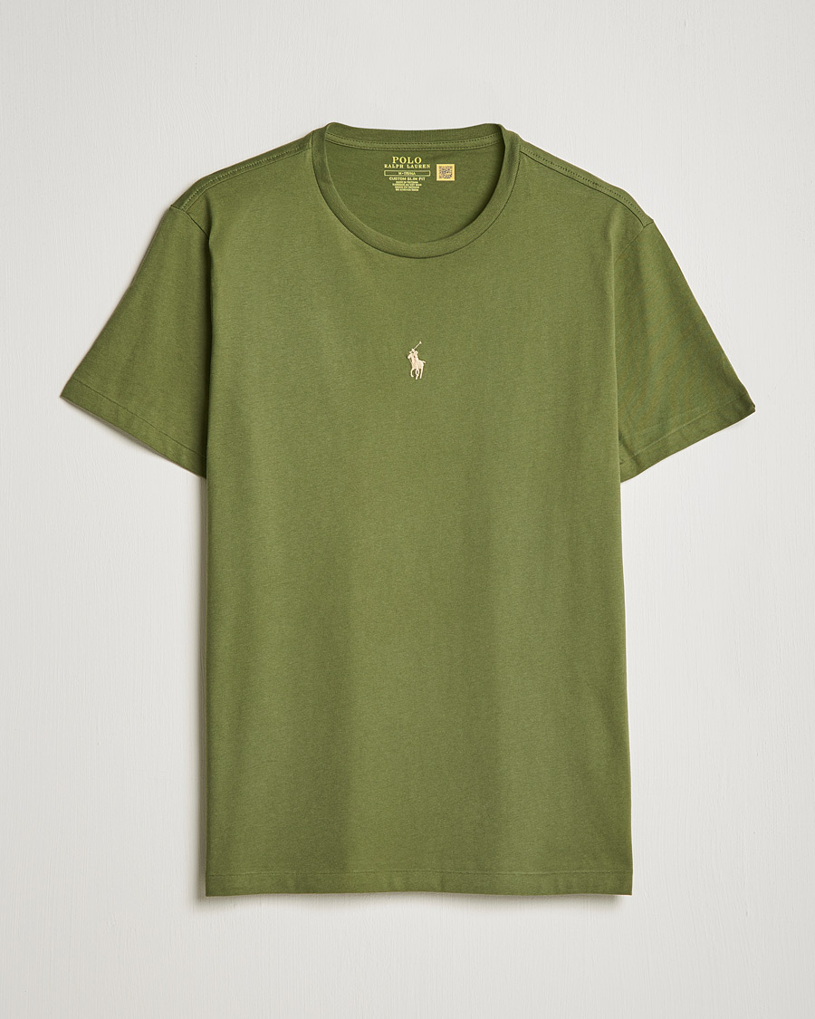 Homme | T-shirts | Polo Ralph Lauren | Center Logo Crew Neck Tee Army Olive