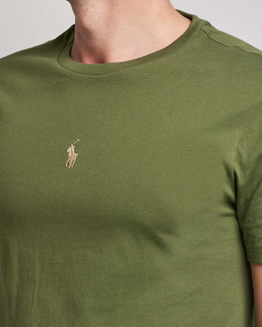 Homme | T-shirts | Polo Ralph Lauren | Center Logo Crew Neck Tee Army Olive