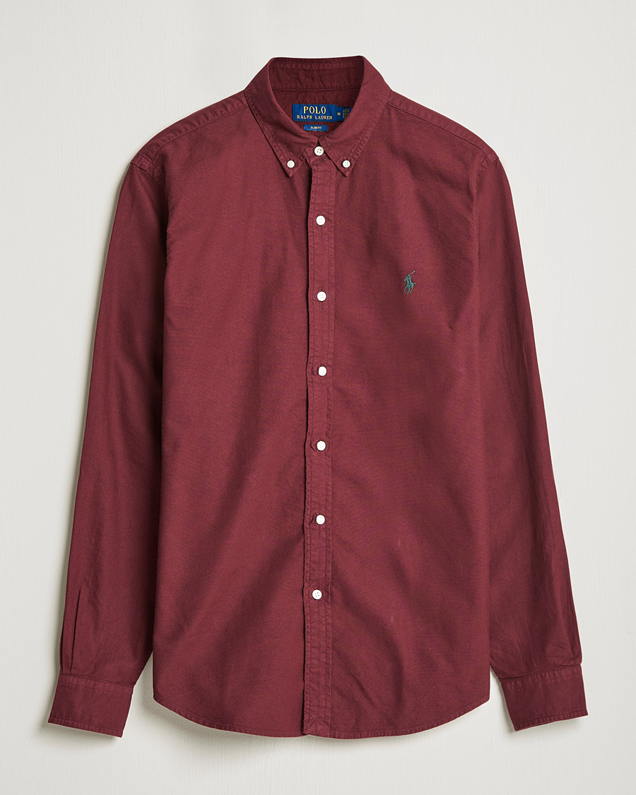 Homme | Chemises | Polo Ralph Lauren | Slim Fit Garment Dyed Oxford Rich Ruby