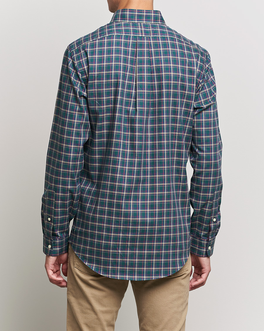 Homme | Chemises | Polo Ralph Lauren | Custom Fit Twill Checked Shirt Green/Cream