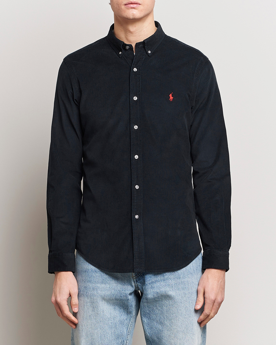 Homme | Chemises | Polo Ralph Lauren | Slim Fit Corduroy Shirt Black