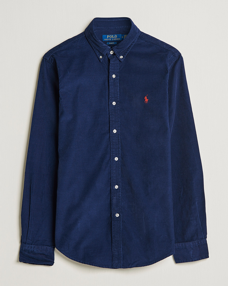 Homme | Chemises | Polo Ralph Lauren | Slim Fit Corduroy Shirt Newport Navy