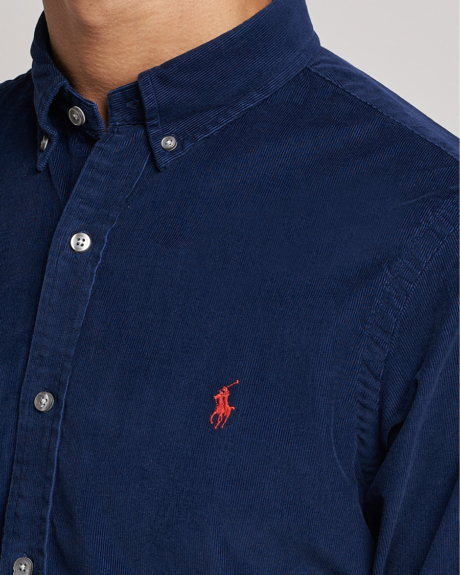 Homme | Chemises | Polo Ralph Lauren | Slim Fit Corduroy Shirt Newport Navy