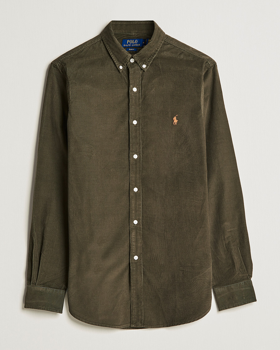 Homme | Chemises | Polo Ralph Lauren | Slim Fit Corduroy Shirt Canopy Olive