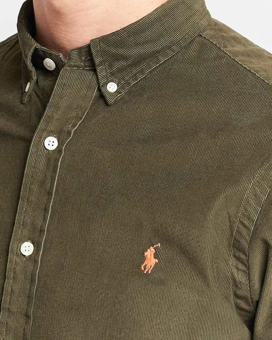 Homme | Chemises | Polo Ralph Lauren | Slim Fit Corduroy Shirt Canopy Olive