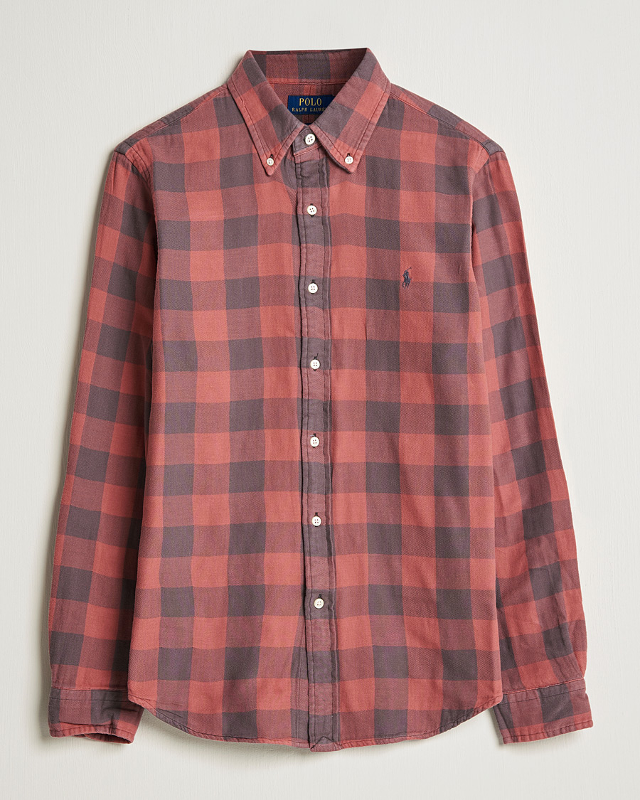 Homme | Chemises | Polo Ralph Lauren | Custom Fit Double Faced Checked Shirt Red/Black