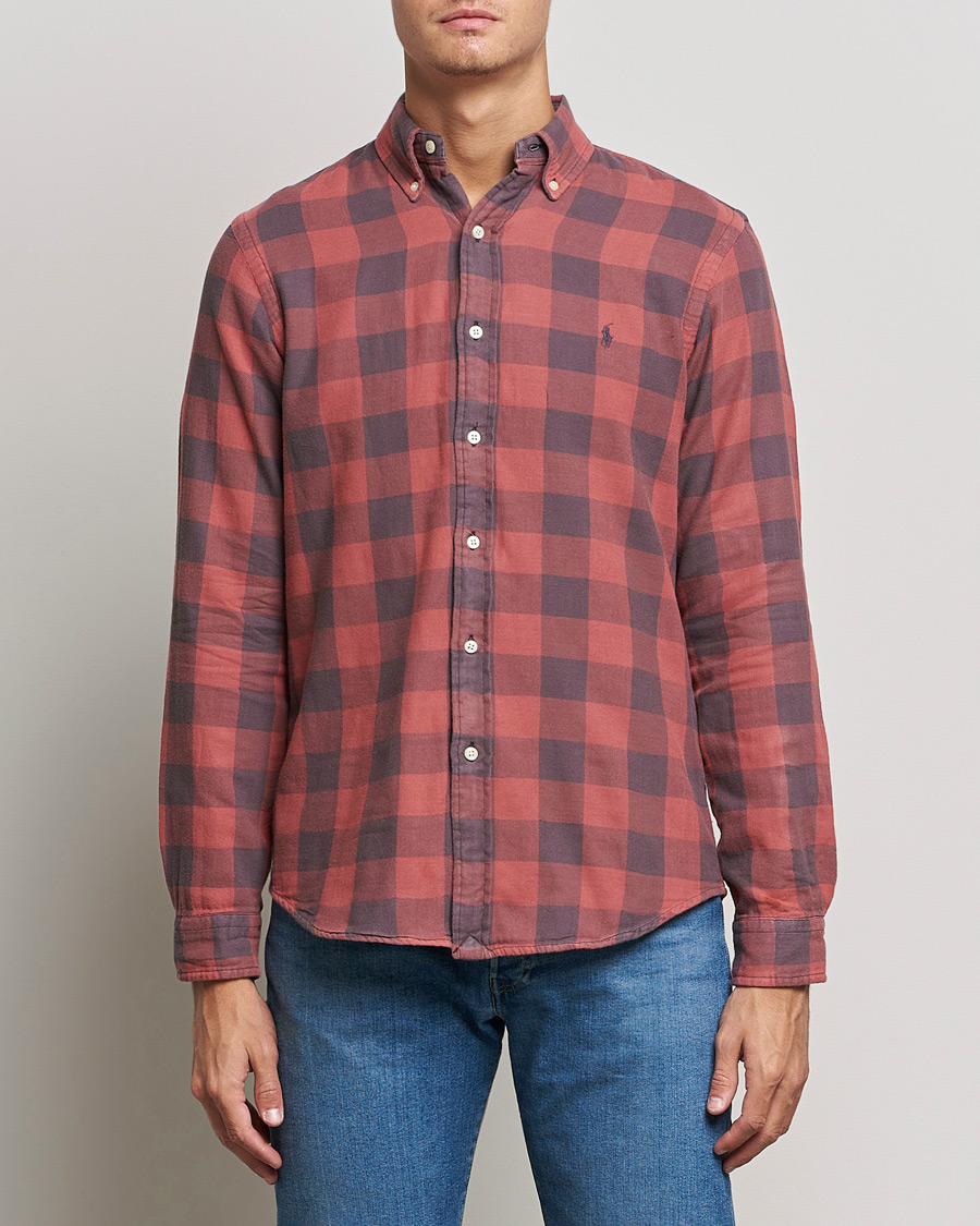 Homme | Chemises | Polo Ralph Lauren | Custom Fit Double Faced Checked Shirt Red/Black
