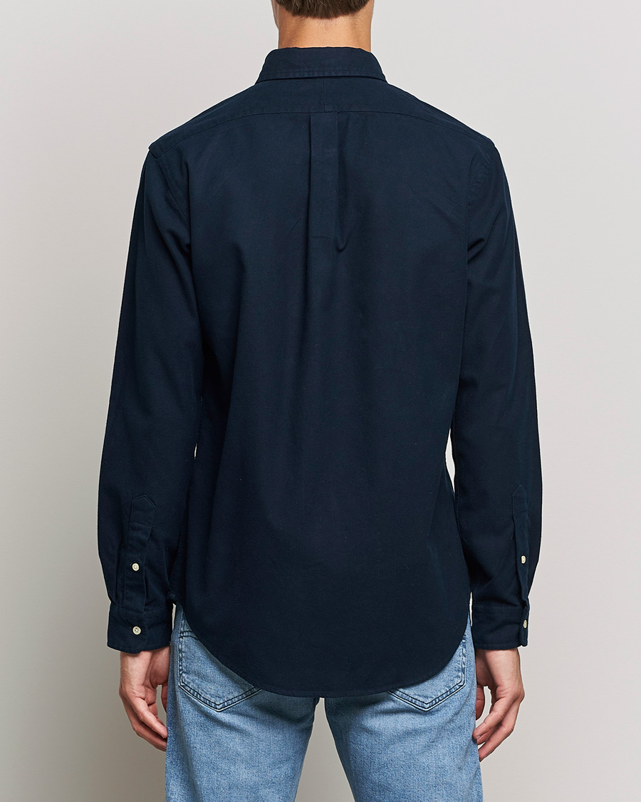 Homme | Chemises | Polo Ralph Lauren | Custom Fit Brushed Flannel Shirt Hunter Navy