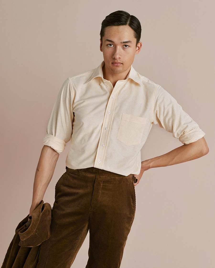 Homme | Pantalons | Polo Ralph Lauren | Corduroy Pleated Drawstring Trousers Snuff