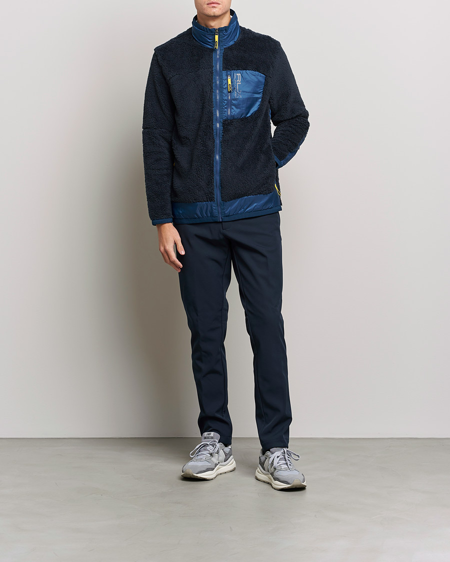 Homme | Pulls Et Tricots | RLX Ralph Lauren | Hi-Pile Full Zip Sweater College Navy