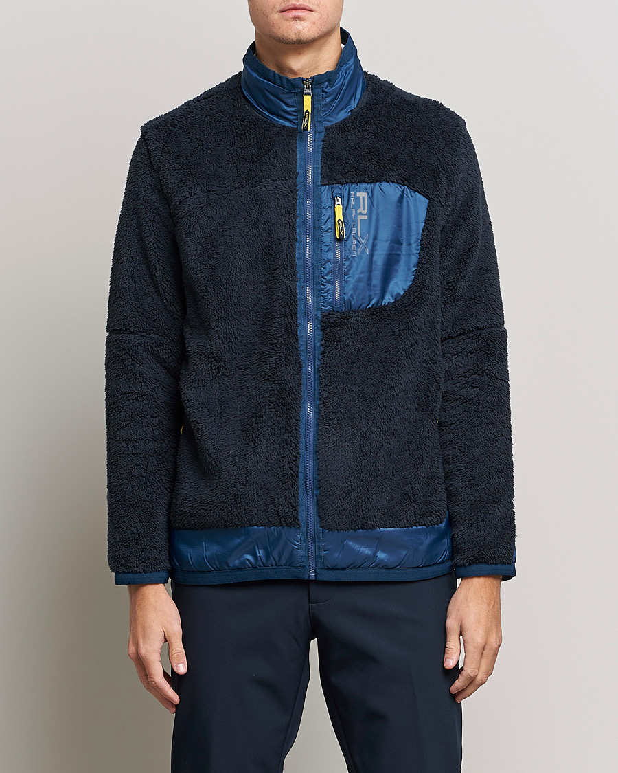 Homme | Pulls Et Tricots | RLX Ralph Lauren | Hi-Pile Full Zip Sweater College Navy
