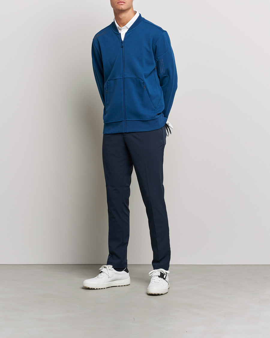 Homme | Pulls Et Tricots | RLX Ralph Lauren | Double Knit Full Zip Sweater Raleigh Blue