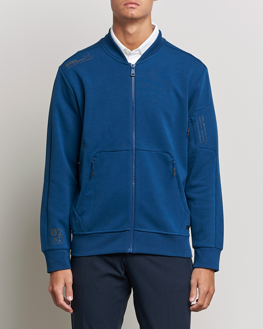 Homme | Pulls Et Tricots | RLX Ralph Lauren | Double Knit Full Zip Sweater Raleigh Blue