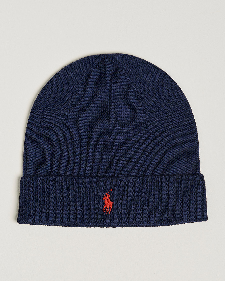 Homme | Bonnets | Polo Ralph Lauren | Merino Beanie Hunter Navy