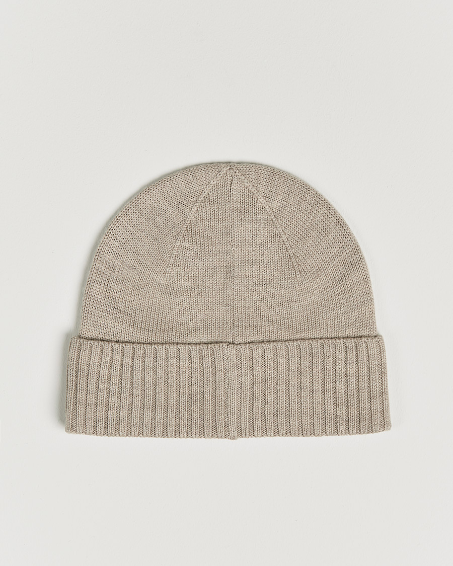Homme | Polo Ralph Lauren Merino Wool Beanie Oatmeal Heather | Polo Ralph Lauren | Merino Wool Beanie Oatmeal Heather