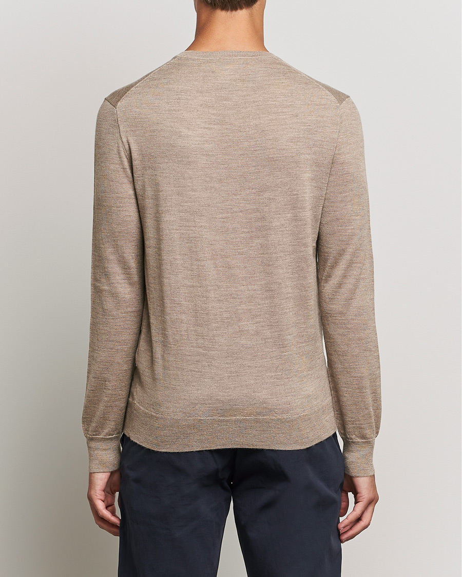 Homme | Pulls Et Tricots | Polo Ralph Lauren | Merino Crew Neck Pullover Light Walnut Heather
