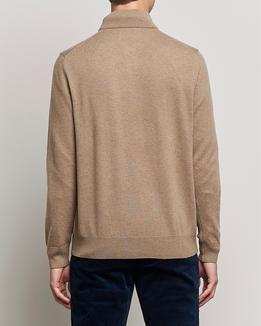 Homme | Pulls Et Tricots | Polo Ralph Lauren | Merino Half Zip Sweater Honey Brown Heather