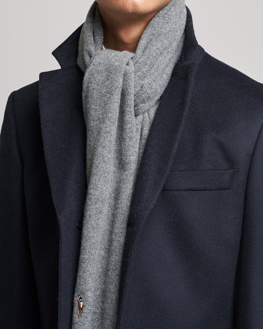 Homme |  | Polo Ralph Lauren | Signature Wool Scarf Fawn Grey Heather