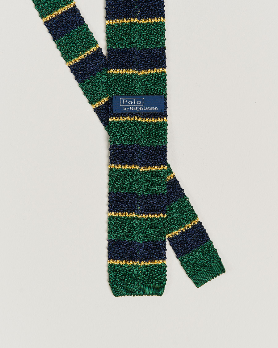 Homme | Cravates | Polo Ralph Lauren | Polo Ralph LaurenRegim Knitted TieGreen/Navy/Gold