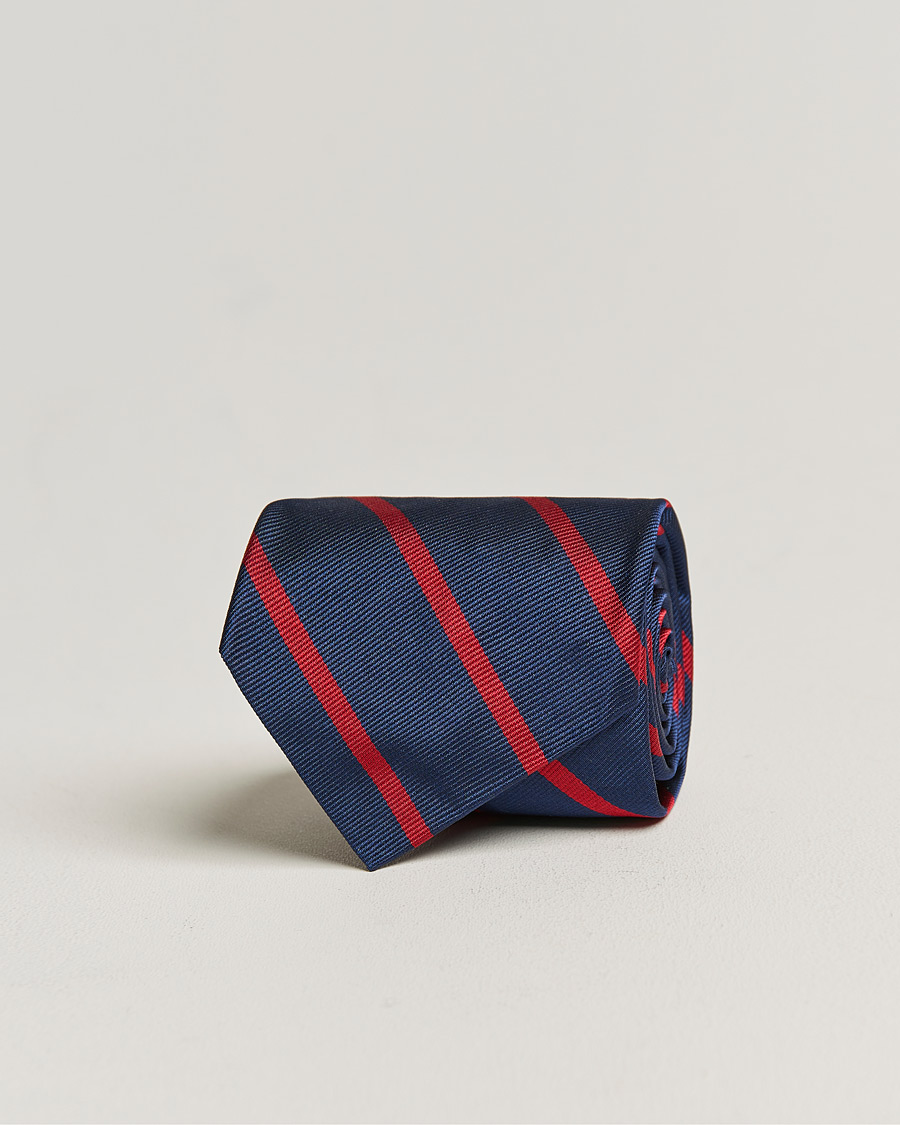 Homme | Polo Ralph Lauren Striped Tie Navy/Red | Polo Ralph Lauren | Striped Tie Navy/Red