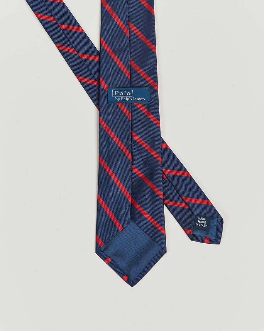 Homme |  | Polo Ralph Lauren | Striped Tie Navy/Red