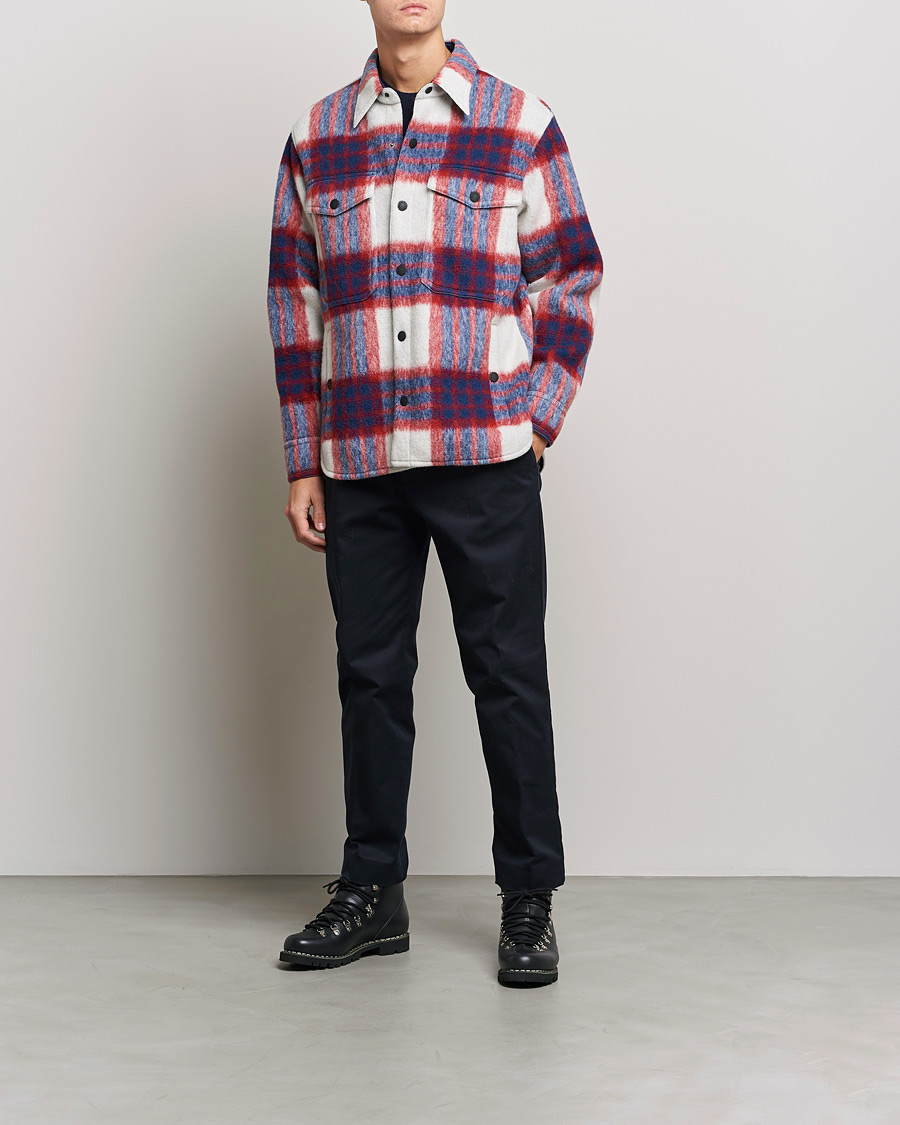 Homme | Manteaux Et Vestes | Moncler Grenoble | Waier Padded Shirt Jacket White/Red