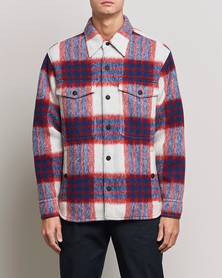 Homme | Manteaux Et Vestes | Moncler Grenoble | Waier Padded Shirt Jacket White/Red