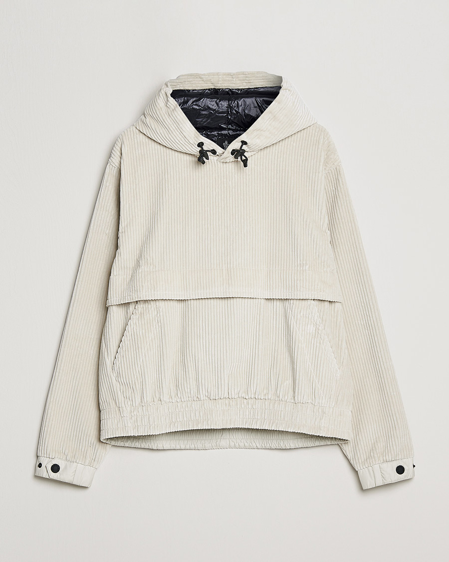 Homme | Manteaux Et Vestes | Moncler Grenoble | Stretch Corduroy Hoodie Off White