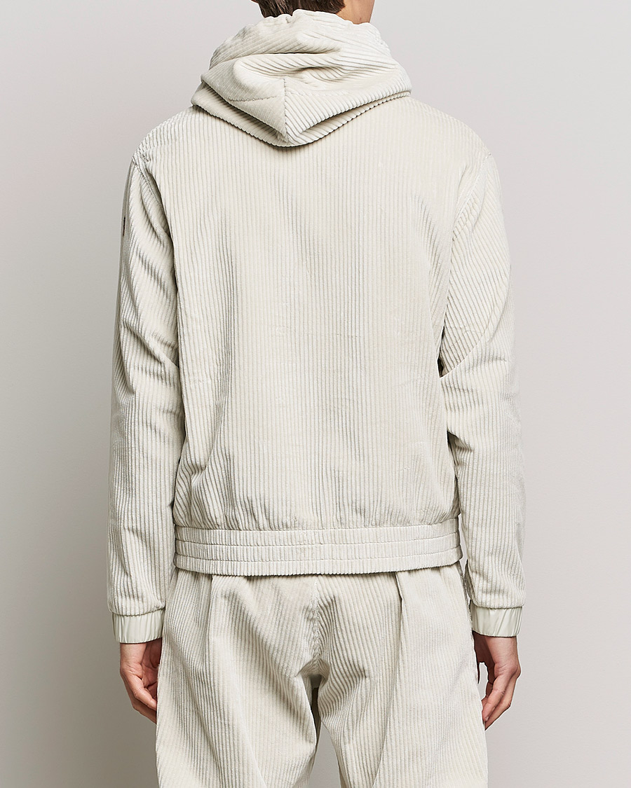 Homme | Manteaux Et Vestes | Moncler Grenoble | Stretch Corduroy Hoodie Off White