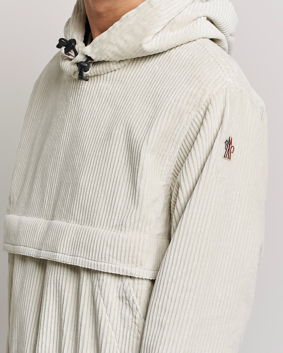Homme | Manteaux Et Vestes | Moncler Grenoble | Stretch Corduroy Hoodie Off White