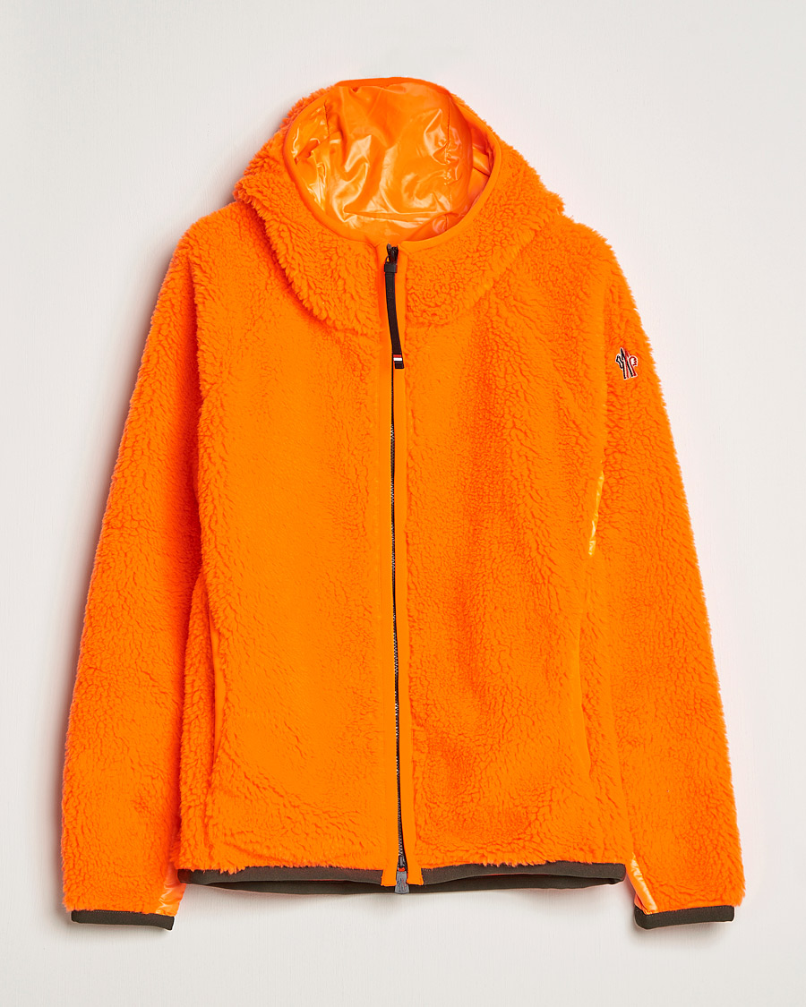 Homme | Pulls Et Tricots | Moncler Grenoble | Teddy Fleece Cardigan Orange
