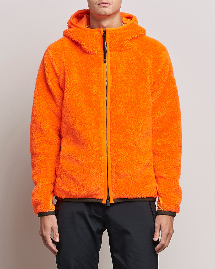 Homme | Pulls Et Tricots | Moncler Grenoble | Teddy Fleece Cardigan Orange